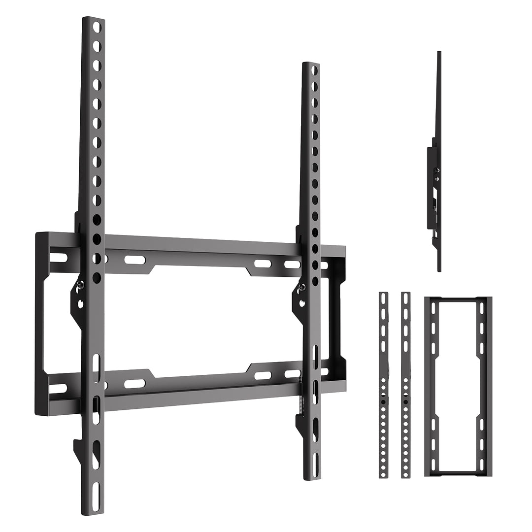 Supporto / gancio per TV Maclean, VESA max 400x400, 32-75", fino a 45 kg, nero, regolazione dell'inclinazione 0°~-8°, MC-187