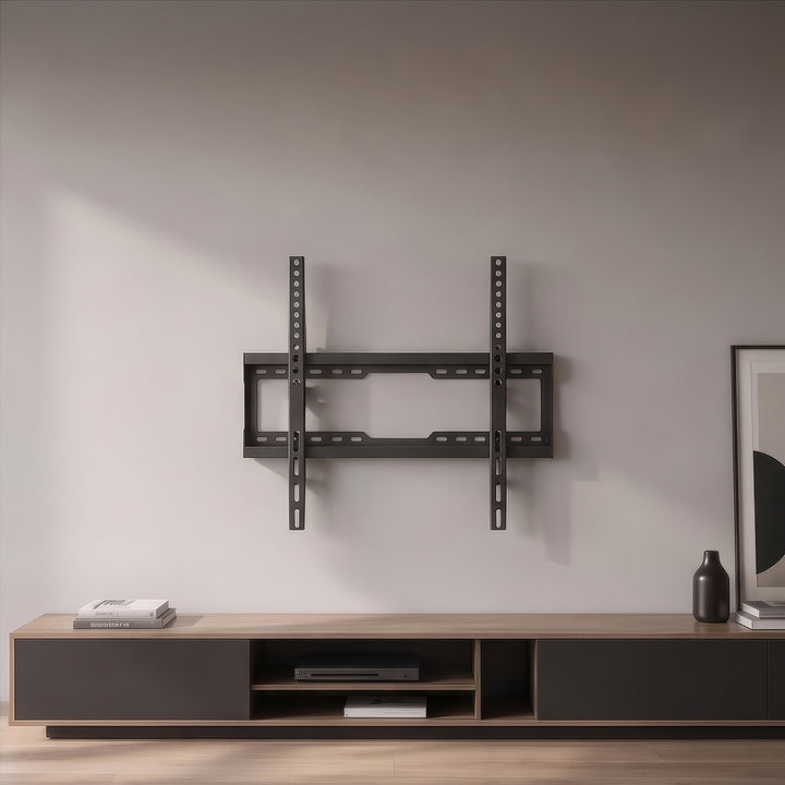 Supporto / gancio per TV Maclean, VESA max 600x400, 37-86", fino a 45 kg, nero, regolazione dell'inclinazione 0°~-8°, MC-188
