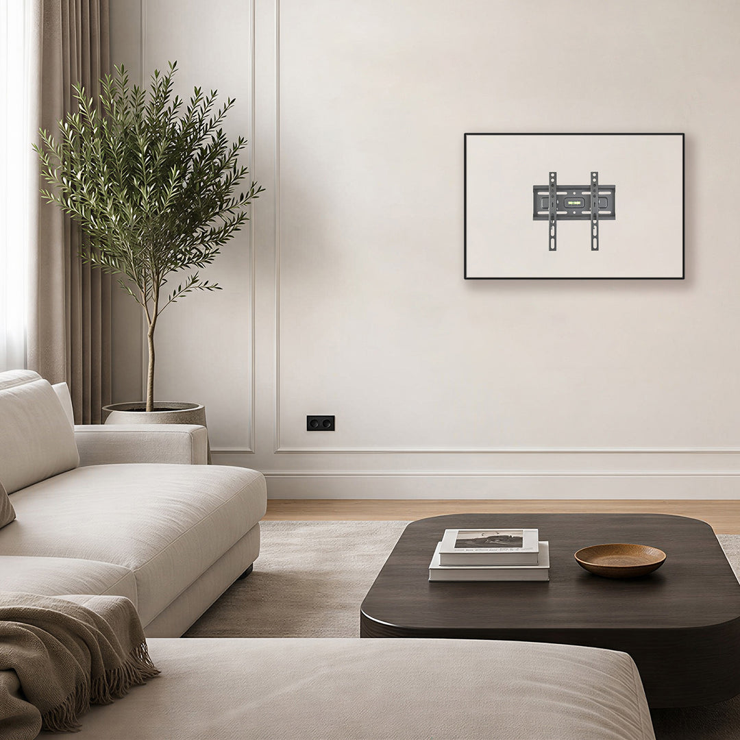 Supporto / gancio per TV Maclean, VESA max 200x200, 13-43", fino a 45 kg, nero, regolazione dell'inclinazione +2°~-10°, MC-189