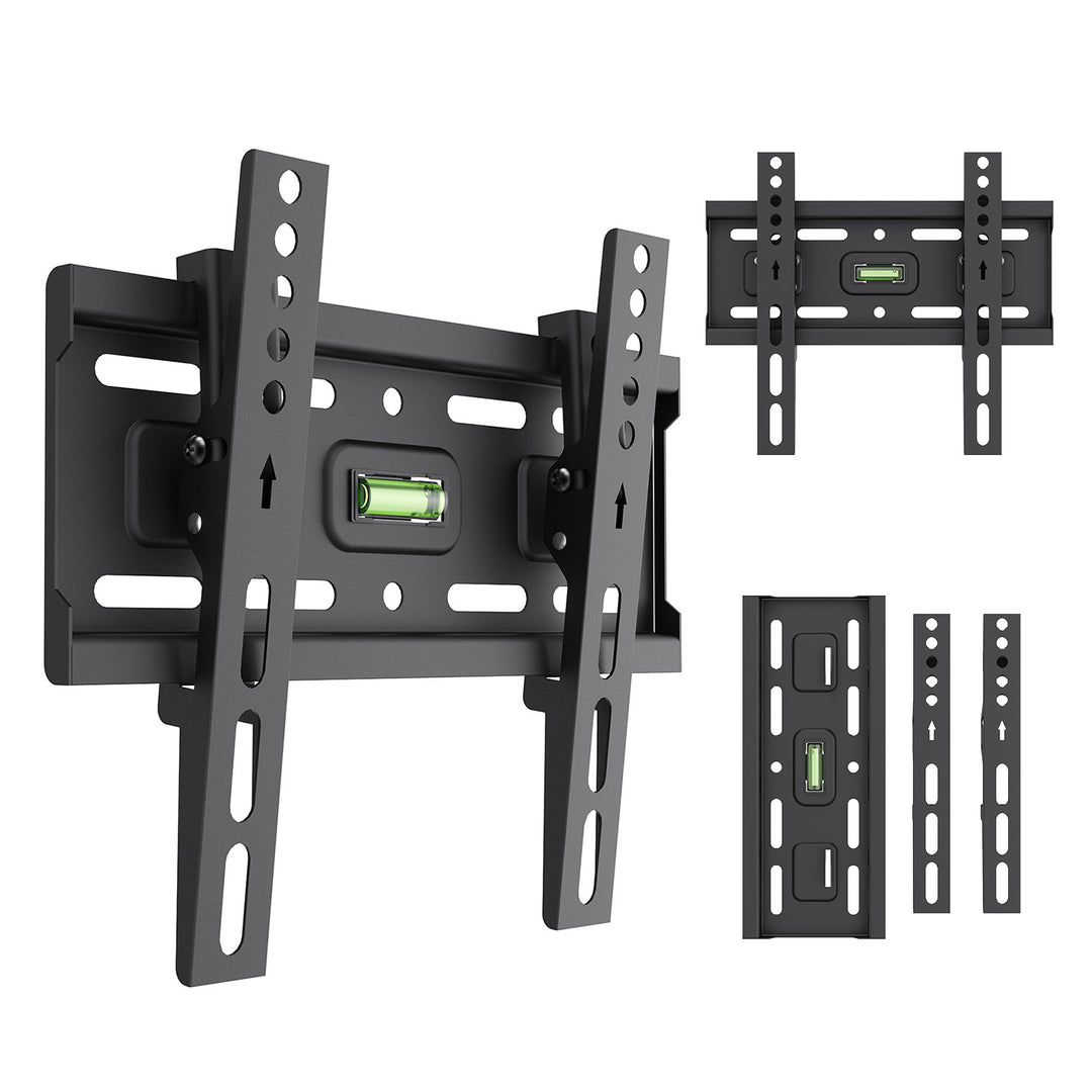 Supporto / gancio per TV Maclean, VESA max 200x200, 13-43", fino a 45 kg, nero, regolazione dell'inclinazione +2°~-10°, MC-189