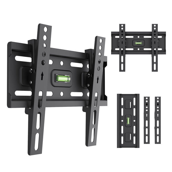 Supporto / gancio per TV Maclean, VESA max 200x200, 13-43", fino a 45 kg, nero, regolazione dell'inclinazione +2°~-10°, MC-189