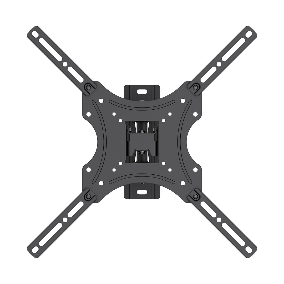 Supporto / gancio per TV Maclean, VESA max 400x400, 32-55", fino a 25 kg, nero, regolazione dell'inclinazione 0°~-15° e rotazione +90°~-90°, MC-190