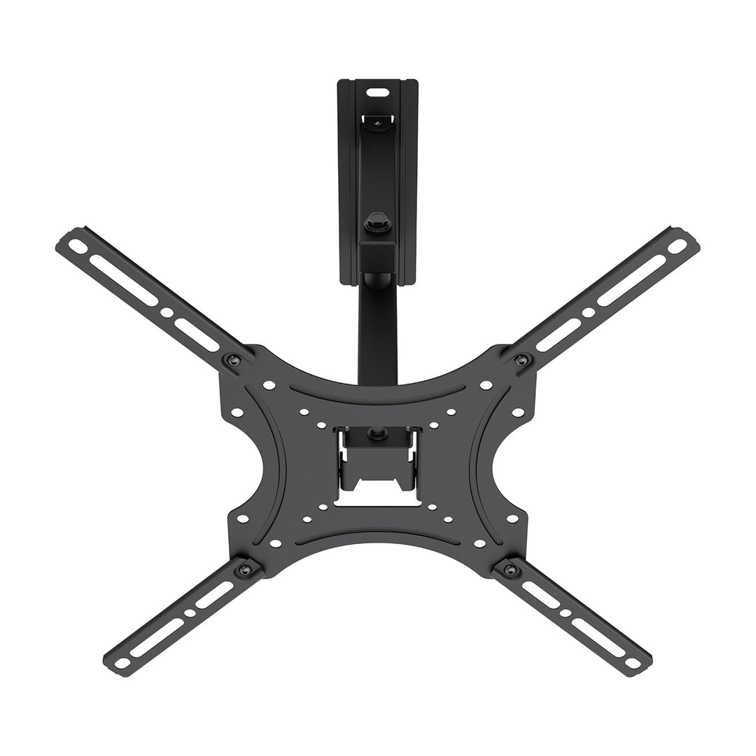 Supporto / gancio per TV Maclean, VESA max 400x400, 32-55", fino a 25 kg, nero, regolazione dell'inclinazione 0°~-15° e rotazione +90°~-90°, MC-190