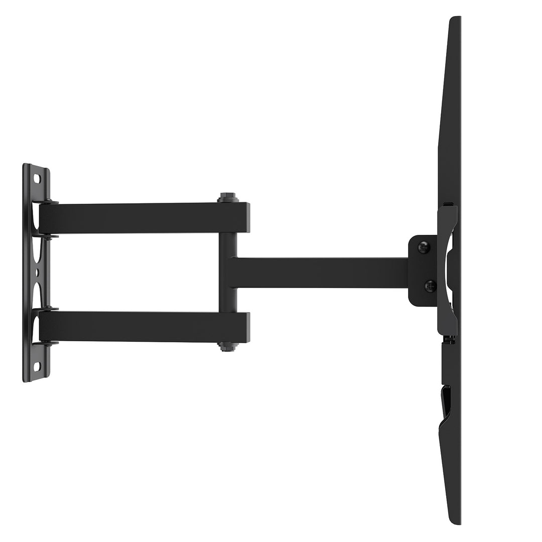 Supporto / gancio per TV Maclean, VESA max 400x400, 32-55", fino a 30 kg, nero, regolazione dell'inclinazione da +2° a -10° e della rotazione da +90° a -90°, MC-191