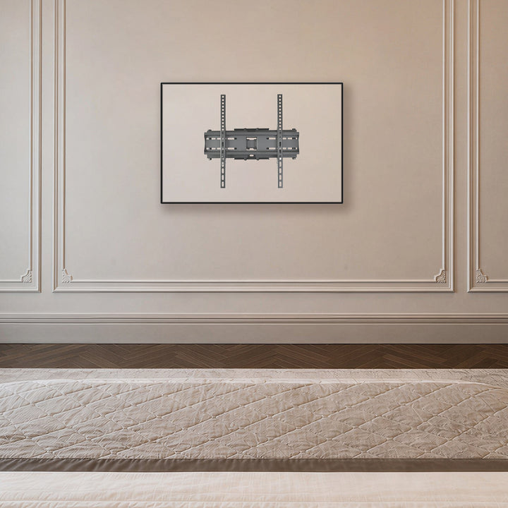 Supporto / gancio per TV Maclean, VESA max 400x400, 32-70", fino a 40 kg, nero, regolazione dell'inclinazione da +12° a -12° e della rotazione da +60° a -60°, MC-192