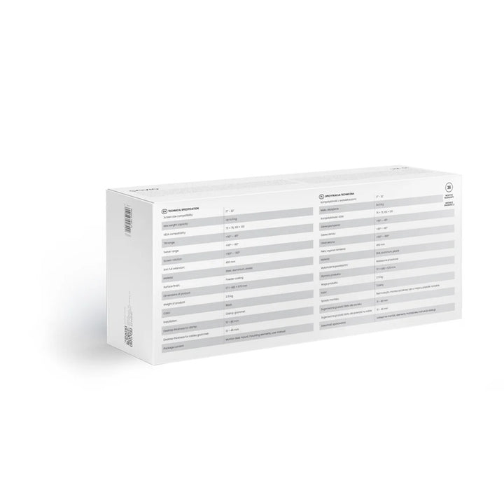 Supporto da tavolo per monitor 17-32'' SAVIO, 2-9 kg, su molla a gas, UM-01