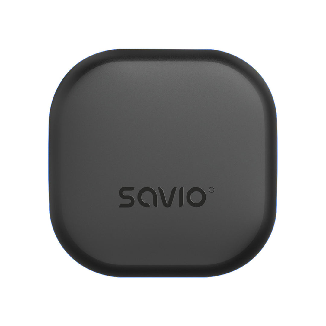 Cuffie senza fili Savio, Bluetooth 5.3, ANC, USB-C, nero