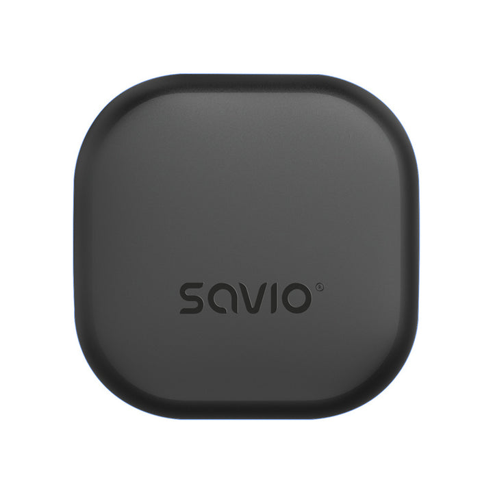 Cuffie senza fili Savio, Bluetooth 5.3, ANC, USB-C, nero