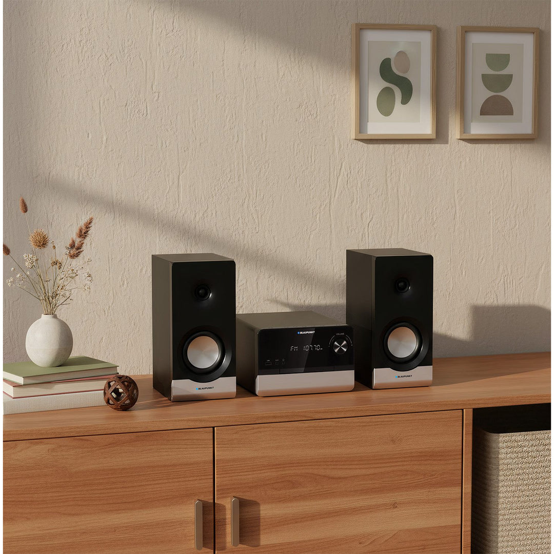 Microfono Blaupunkt, CD, USB, radio FM, Bluetooth, telecomando, orologio con funzione sveglia, MS40.2BT