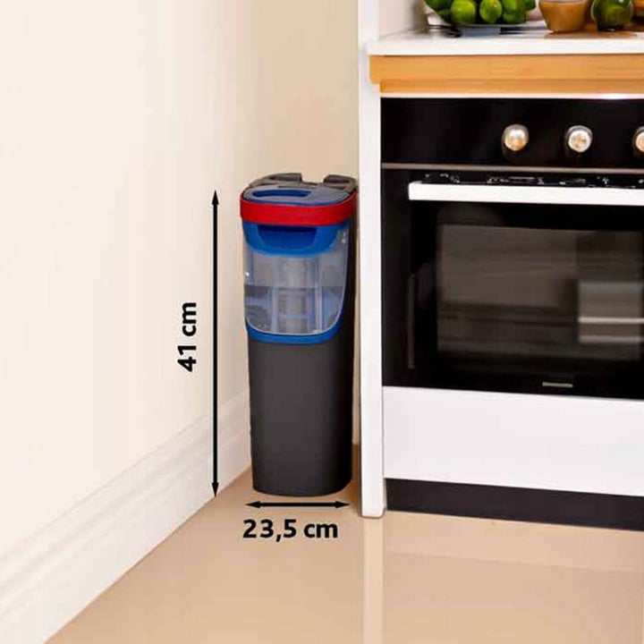 Vileda H2prO mop piatto, 100% separazione acqua pulita/sporco, due serbatoi, pad in microfibra, punta a 360°, 175774