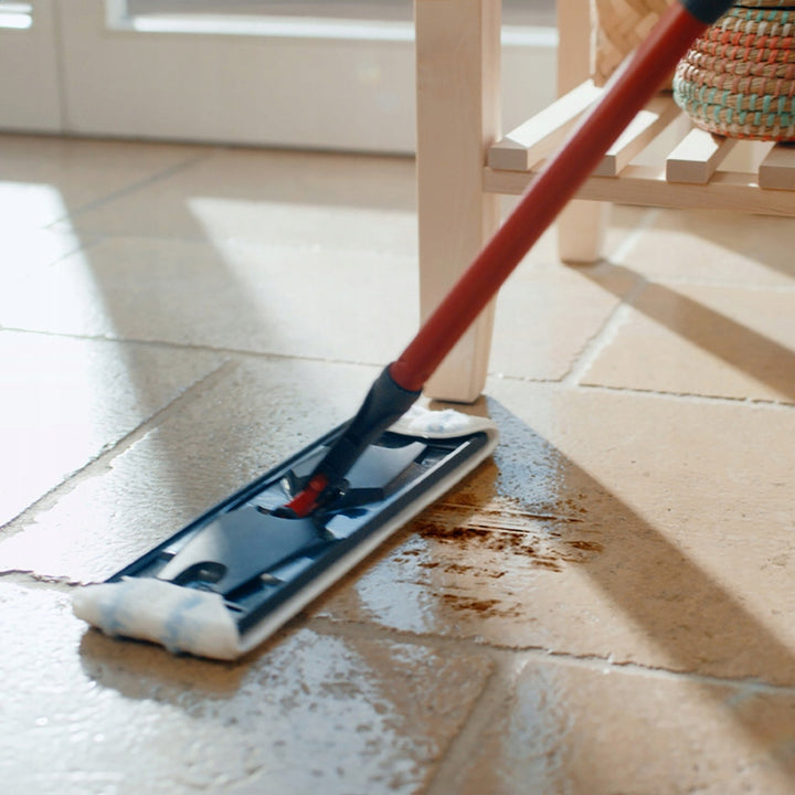 Vileda H2prO mop piatto, 100% separazione acqua pulita/sporco, due serbatoi, pad in microfibra, punta a 360°, 175774