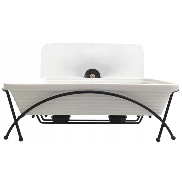 Scaldavivande Maestro in ceramica, rettangolare, bianco, capacità 1,7L, utilizzabile in forno, cestello e coperchio con maniglia inclusi, MR-11362-73