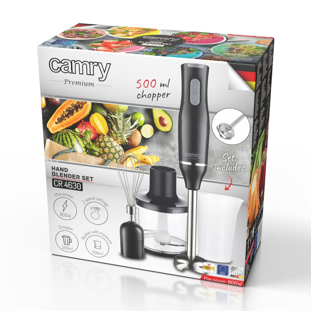 Frullatore manuale Camry, 800 W, 2 velocità, frullino, CR 4630