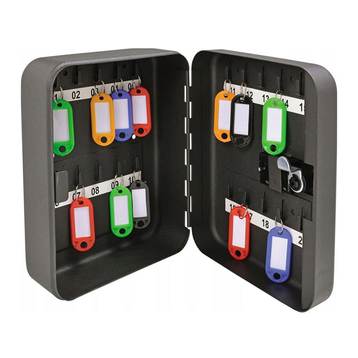 Armadietto per chiavi Tracer, serratura a combinazione, 20 ganci, acciaio, armadietto per chiavi