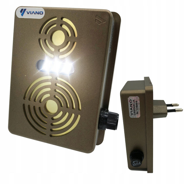 Roditore, martora, repellente per topi Viano, generatore di ultrasuoni, radar, due altoparlanti, Duo Gold