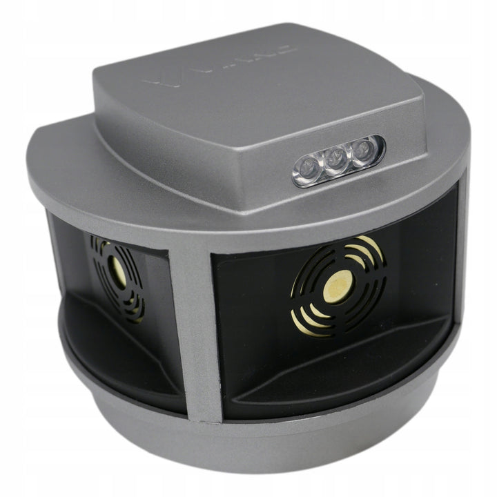 Repellente per roditori, repellente per martore, repellente per topi Viano, generatore di ultrasuoni, pannello stroboscopico, tre altoparlanti, Trio-Strob