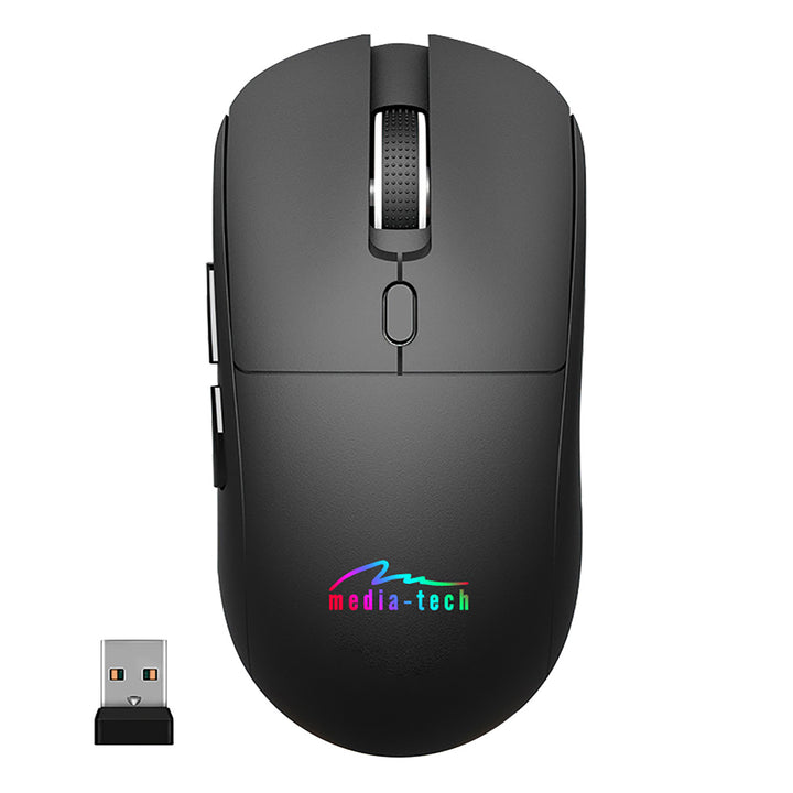 Mouse wireless 2 in 1 (BT/RF) silenzioso e ricaricabile MT1124, Media-Tech