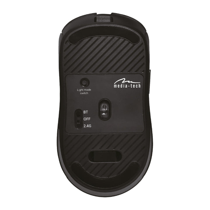 Mouse wireless 2 in 1 (BT/RF) silenzioso e ricaricabile MT1124, Media-Tech