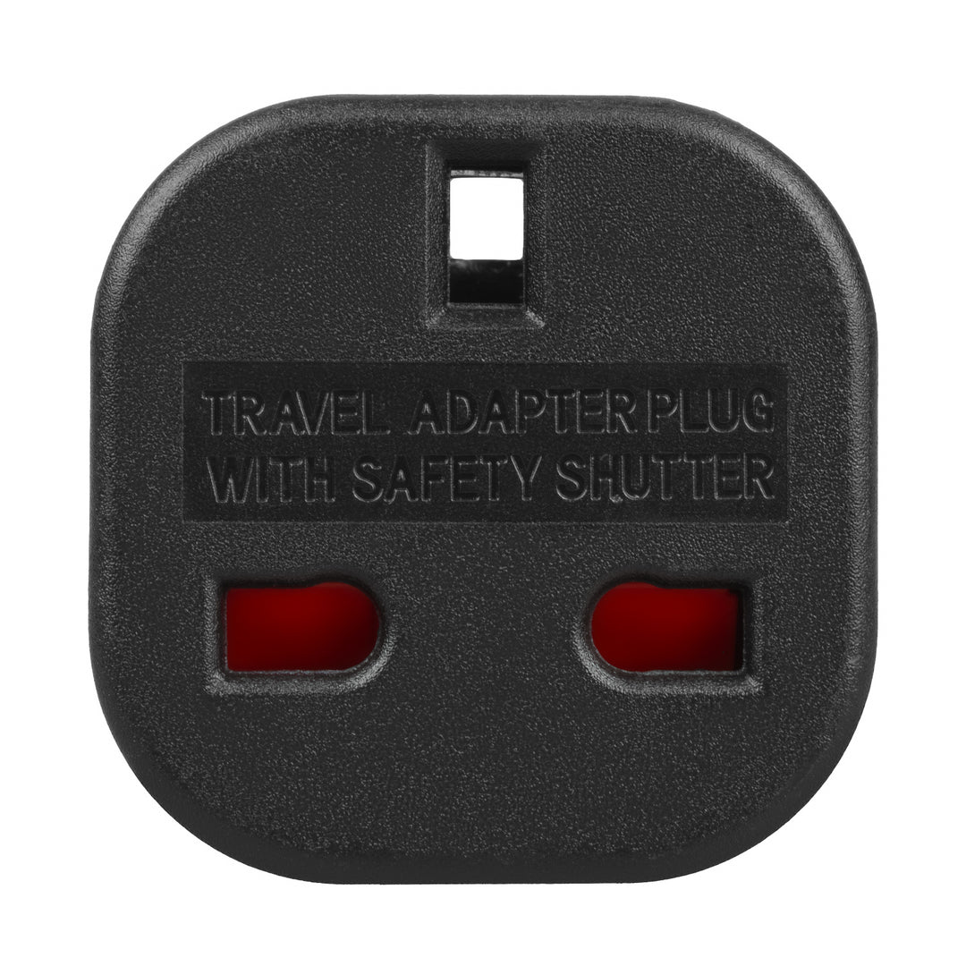 Adattatore da presa UK a spina EU Maclean, nero, MCE72, 2 pezzi