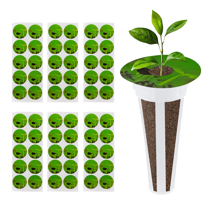 Set di accessori per la coltivazione indoor GreenBlue, spugne per semi x60, cupole x20, contenitori x20 e adesivi x60, GB133 AS