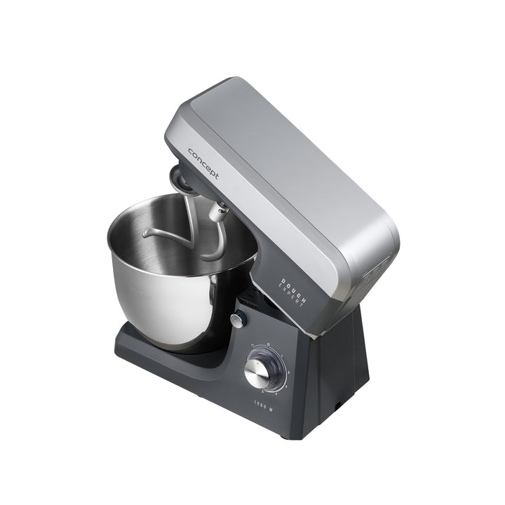 Robot da cucina planetario Concept Dough Expert, potenza 1900 W, doppio gancio, funzione di riscaldamento della ciotola, 6 velocità diverse, RM6010
