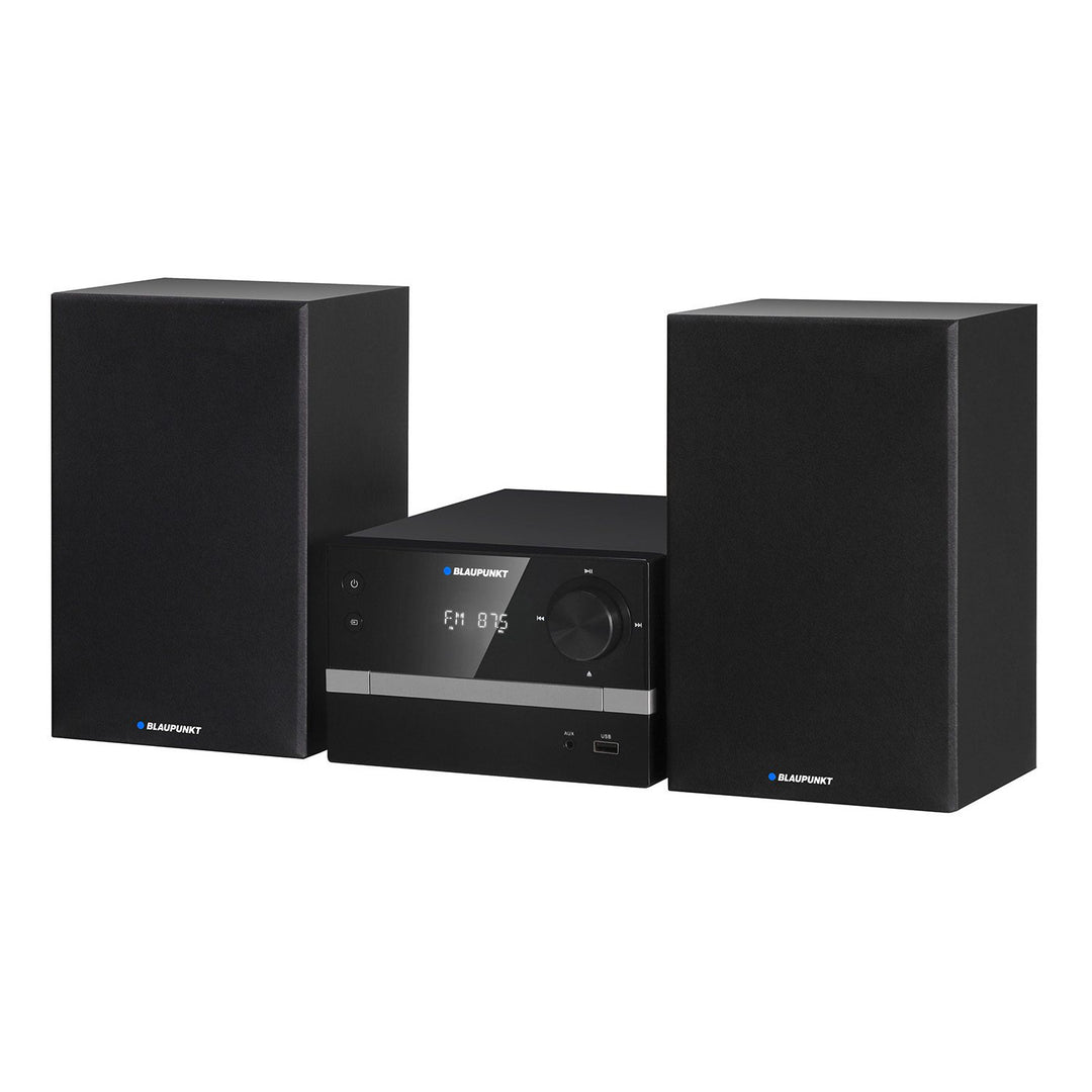 Microtorre Blaupunkt, Bluetooth, radio FM, potenza 20 W RMS, orologio con funzione sveglia, CD/MP3/USB/AUX, MS9BT
