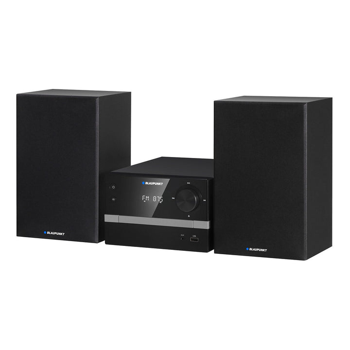 Microtorre Blaupunkt, Bluetooth, radio FM, potenza 20 W RMS, orologio con funzione sveglia, CD/MP3/USB/AUX, MS9BT