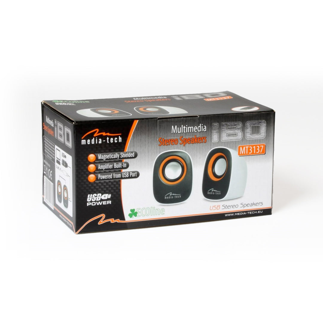 Altoparlanti per computer 2.0 alimentati tramite USB, Media-Tech, MT3137
