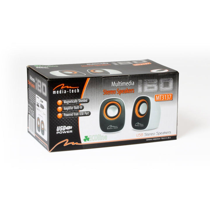Altoparlanti per computer 2.0 alimentati tramite USB, Media-Tech, MT3137