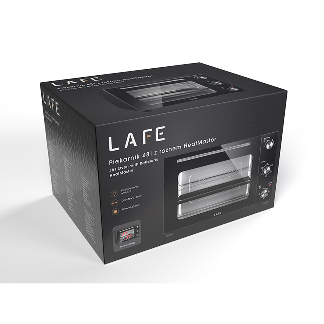 Forno elettrico Lafe, capacità 48 l, potenza 1800 W, ventilazione, HeatMaster