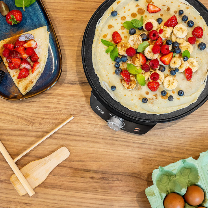 Frittelliera Teesa, padella elettrica per frittelle, diametro della piastra 30 cm, potenza 1200 W, TSA3235