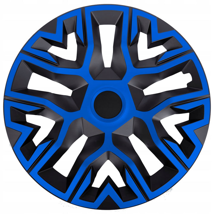 Coprimozzi universali 15'' NRM The Best Bicolor blu-neri 4 pezzi