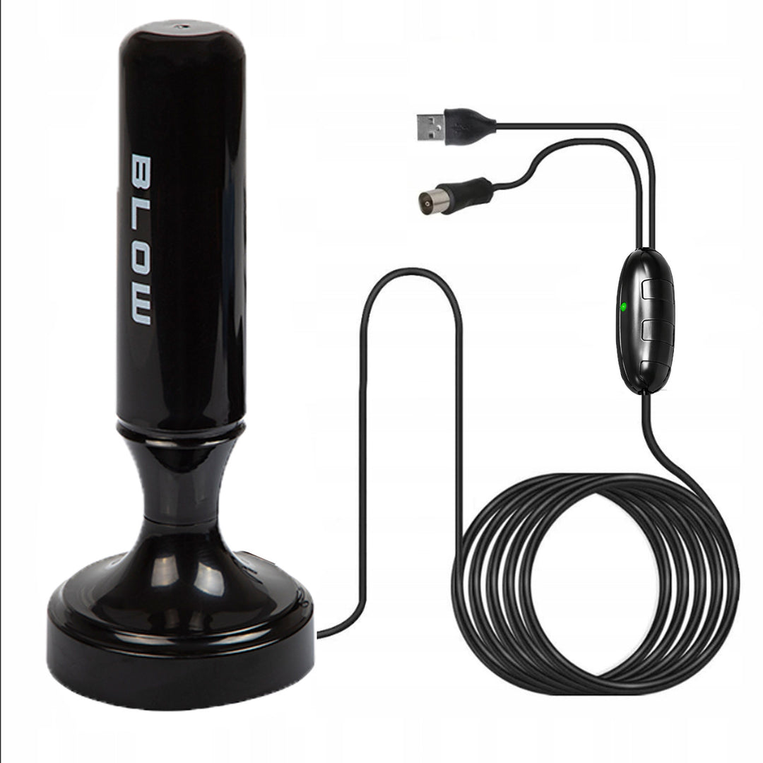 Antenna DVB-T Blow, attiva interna, guadagno 28dB, filtro LTE integrato, ricezione nella banda 168-790 MHz, 21-040#