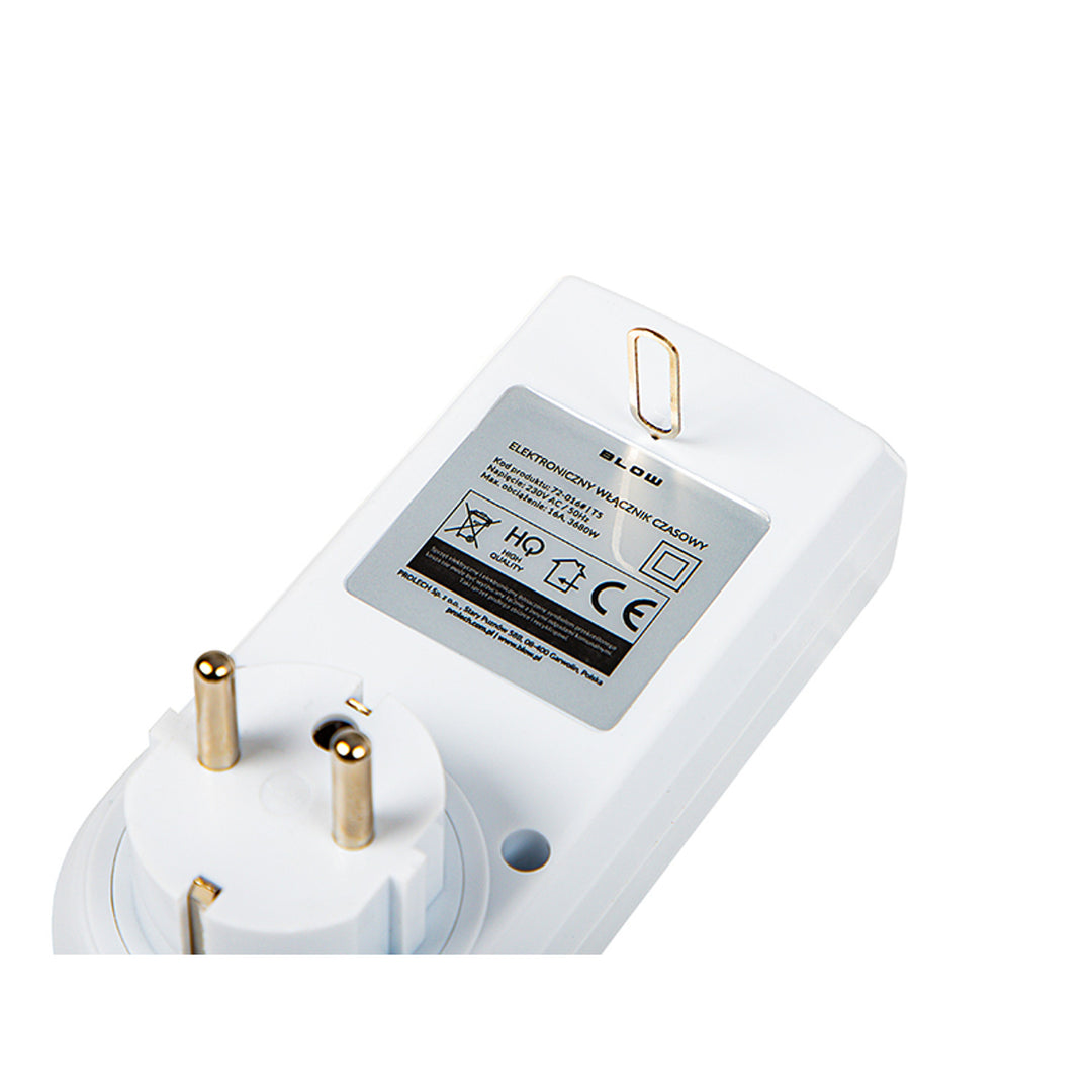 Programmatore timer digitale Blow, display LCD, precisione +/- 1 minuto al mese, 16 diverse combinazioni di funzionamento, 72-016#