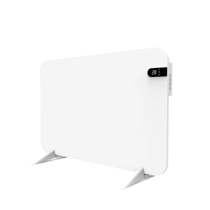 Riscaldatore elettrico Cronos, colore bianco, potenza 450 W, riscaldamento di ambienti fino a 14 m², termostato integrato, comando a distanza, funzione di rilevamento finestra aperta, piedini inclusi, WFH-450TW