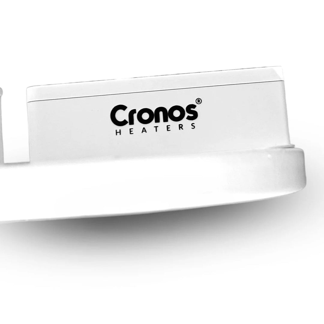 Riscaldatore elettrico Cronos, colore bianco, potenza 450 W, riscaldamento di ambienti fino a 14 m², termostato integrato, comando a distanza, funzione di rilevamento finestra aperta, piedini inclusi, WFH-450TW