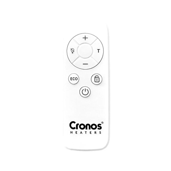 Riscaldatore elettrico Cronos, colore bianco, potenza 450 W, riscaldamento di ambienti fino a 14 m², termostato integrato, comando a distanza, funzione di rilevamento finestra aperta, piedini inclusi, WFH-450TW