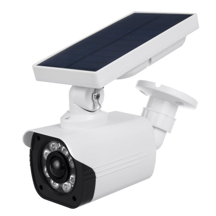 Falsa telecamera solare, LED lampeggiante, sensore di movimento, illuminazione a LED, adesivo gratuito, SOL1800S, 4 pezzi