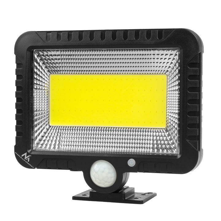 Proiettore solare a LED con sensore di movimento Maclean, IP44, 5W, 400lm, 6000K, batteria al litio 1300 mAh, 5,5V DC MCE438, 2 pezzi
