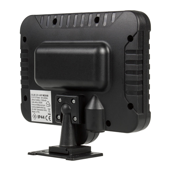 Proiettore solare a LED con sensore di movimento Maclean, IP44, 5W, 400lm, 6000K, batteria al litio 1300 mAh, 5,5V DC MCE438, 4 pezzi