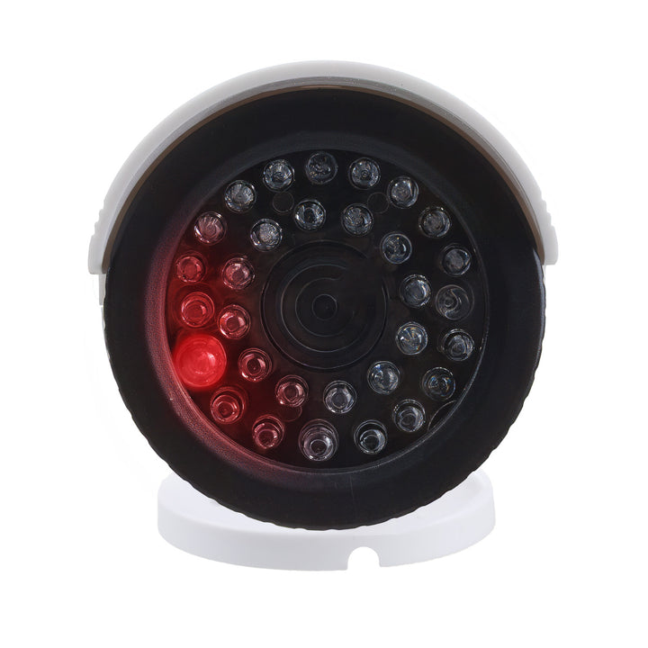 Set di due telecamere tubolari finte, LED IR, bianche, alimentazione 2xAA (incluse), ABS, IR1800 WT