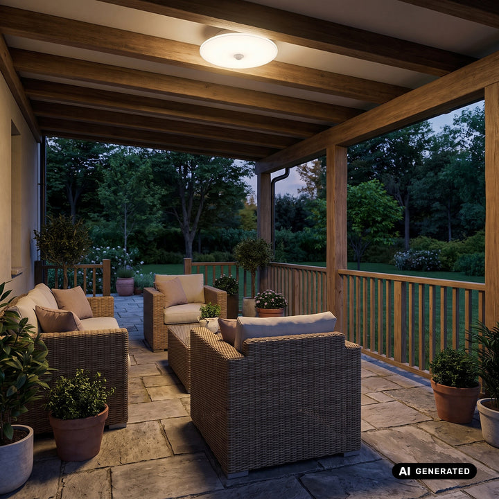 Lampada LED con sensore PIR Maclean, da soffitto, 15 W, 1300 lm, IP54, 220-240 V~ 50/60 Hz, MCE537