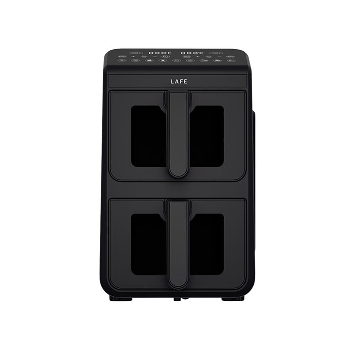 Friggitrice senza olio LAFE, air fryer, 2 camere da 5 L, potenza 2460 W, display LCD, Dual Fry