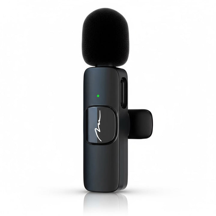 MICRO-MIC DUO - 2 microfoni wireless a clip (set), iOS e Android (OTG), mini, super sensibili. USB-C e LIGHTNING, Mediatech