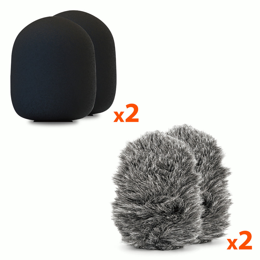 MICRO-MIC DUO - 2 microfoni wireless a clip (set), iOS e Android (OTG), mini, super sensibili. USB-C e LIGHTNING, Mediatech