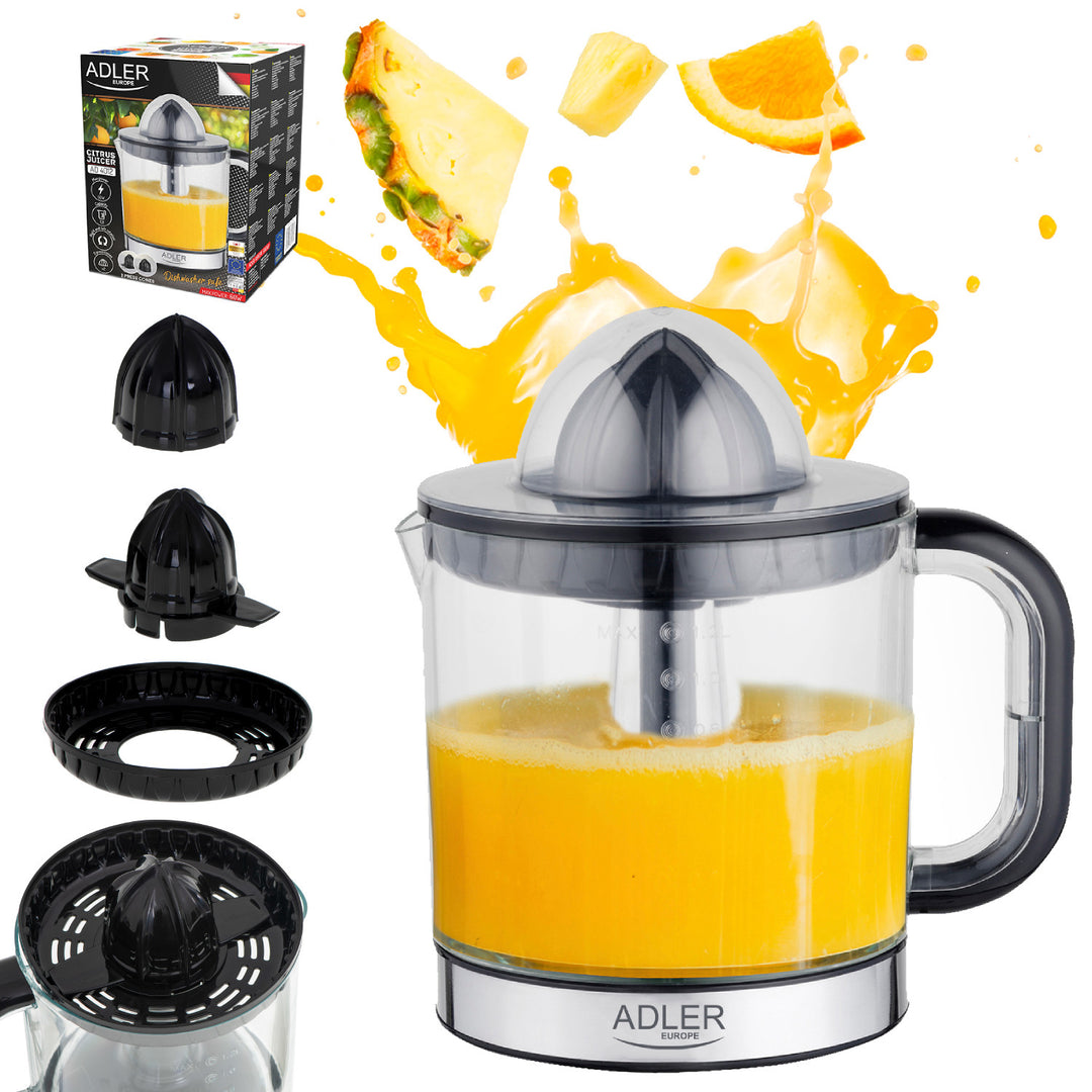 Spremiagrumi Adler, capacità 1,2 l, potenza massima 60 W, nero, AD 4012