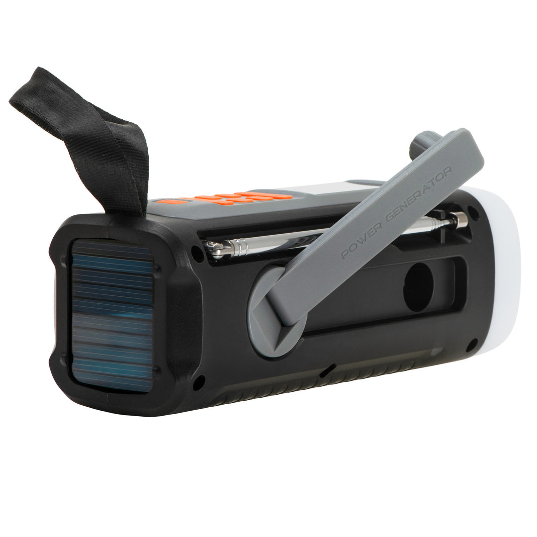Radio di emergenza Adler, con pannello solare, manovella e powerbank, Bluetooth 5.0, torcia LED 4W, 4500 mAh, AD 1920