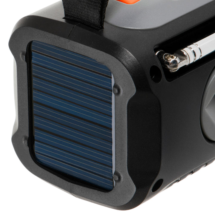 Radio di emergenza Adler, con pannello solare, manovella e powerbank, Bluetooth 5.0, torcia LED 4W, 4500 mAh, AD 1920