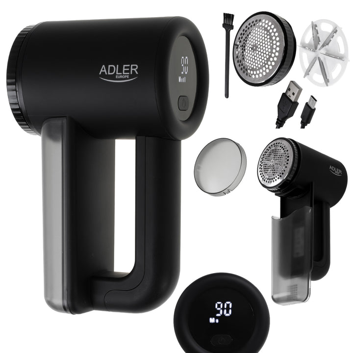 Rasoi per tessuti Adler, display LCD, 3 velocità di funzionamento, nero, AD 9617 black