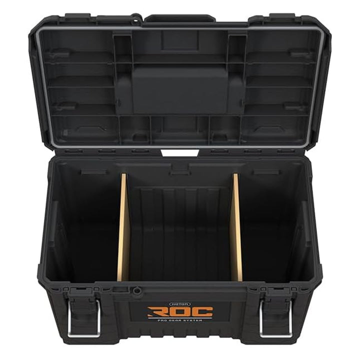 Cassetta degli attrezzi Keter ROC XL Pro Gear 2.0, portata 72 kg, staffe Pro Mount, possibilità di appendere alla parete, 256980